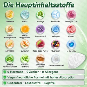 GLOWYLO® Moringa· Berberin x NAD+ FortschrittlichesNano-Mikronadel-Pflaster 10-in-1